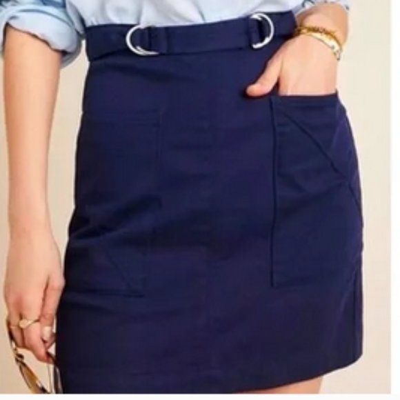 Pilcro and the Letterpress Dresses & Skirts - 2/$20 Pilcro and the Letterpress by Anthropologie Navy Blue Belted Skirt